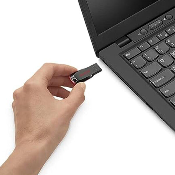Pen Drive Cruzer Blade, SanDisk, 64GB, SDCZ60-064G-B35, Preto - Imagem 3