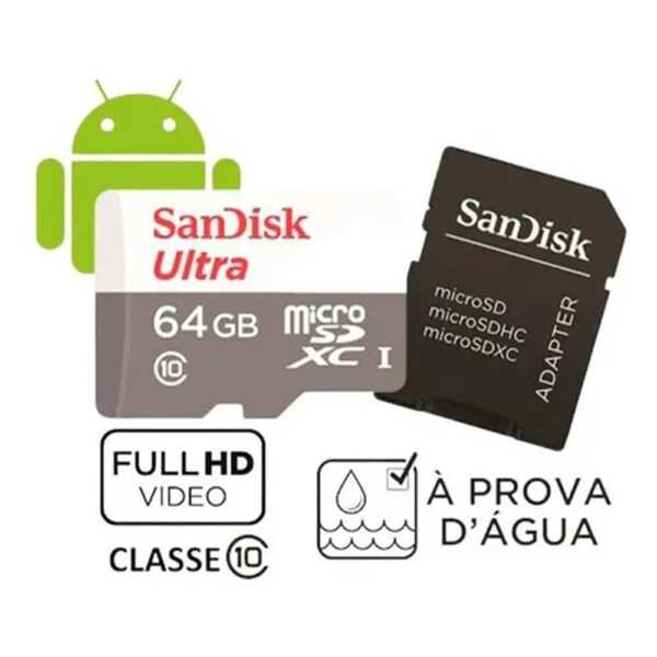 Cartão De Memória Sandisk Ultra 100mb/s 64gb P/câmeras Wi-fi - Imagem 4