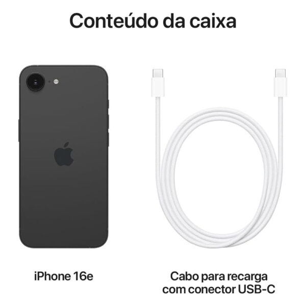 Apple iPhone 16e de 256GB Preto 6,1" - Imagem 5